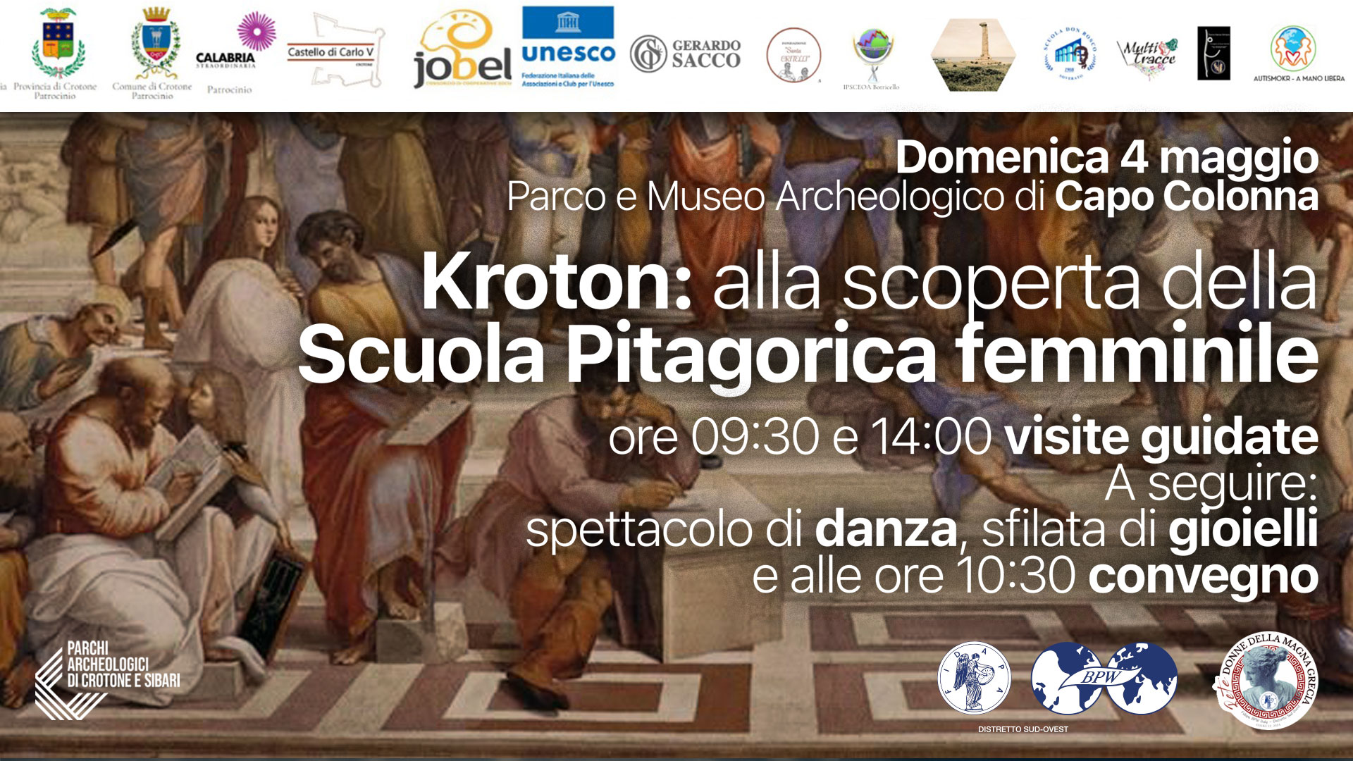 "Kroton: alla scoperta della Scuola Pitagorica femminile" - 3-4 Maggio 2025 - Museo e Parco archeologico di Capo Colonna